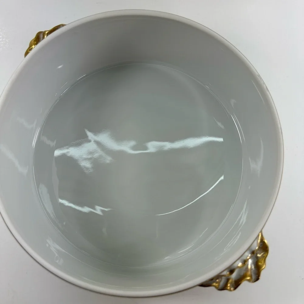 Vintage Mid Century Shafford Golden Heirloom  8” Covered Casserole Bowl Japan